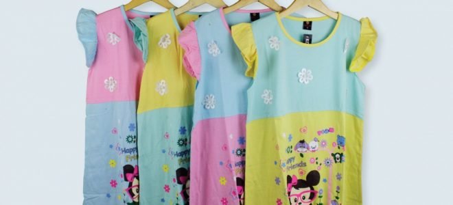 Pusat Grosir Baju Murah Solo Klewer 2021 Konveksi Dress Zahira Anak Termurah di Solo 