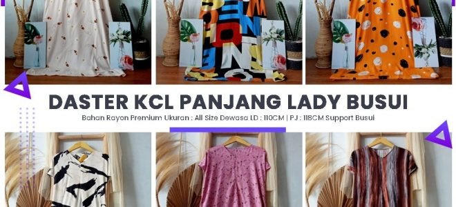 Pusat Grosir Baju Murah Solo Klewer 2024 PRODUSEN DASTER KCL PANJANG LADY BUSUI - Rp 37.000  